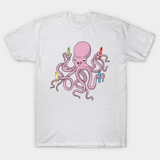 Octopus with Crayon T-Shirt